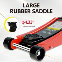 2.5 Ton Low Profile Floor Jack, Steel Racing Floor Jack With Dual Pistons Quick Lift Pump, Hydraulic Floor Jack Lifting Range 3.5"-19.5" - Đỏ - Xem 6