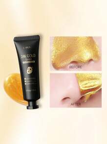 SKVORTSO 1 pièce Masque facial pelable à la bave d"escargot avec feuille d"or 24K 1,76 oz, hydratant, hydratant, éclaircissant, raffinant les pores, pour une utilisation quotidienne, unisexe - Noir - Voir 11