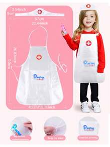 Christmas Decoration Doctor Children's Roleplay Toy Set Doctor Nurse Costume Set Interactive Toys Stage Performance Props (Some Accessories Colors & Styles Are Random),Doctor Outfit Kids,Nurse Toys,Kids Dress Up Costumes,Costume Doctor,Nurse Christmas,Kids Doctor Toys,Vet Toy,Kids Costume Doctor,Doctor Outfit Kids,Kids Doctor Costume,Kids Doctor,Doctor Nurse - Multicolor - View 9