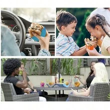 1pc-Silicone Burger Clip Non-Contact Anti-Drop Hamburger Holder Hamburger Box Tray - Multicolor - View 3