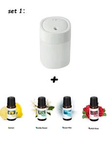 5pcs/10pcs One Set Aromatherapy Diffuser+Aromatherapy Oil,Suitable For Home, Hotel, Bathroom Deodorization, Scenting, Air Fresher With Long-Lasting Fragr (Rose, Ocean, Jasmine,Lemon,Lavender, Cherry Blossom,Sandalwood,Vanilla) Gifts Birthday Graduation
