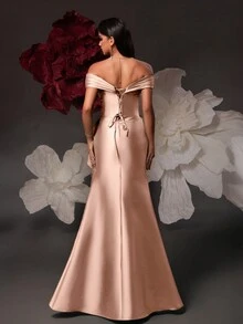 VIPGIRL 女士舞会礼服优雅半正式婚礼宾客礼服，适合生日、毕业典礼、返校节派对礼服