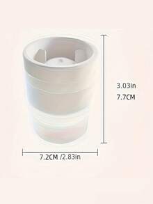 4pcs Large Round Ice Ball Maker Mold Tray For Cocktail, Spherical Silicone Ice Cube Maker With Lid, Whiskey Large Round Ball Mold, Whiskey, And Wine - Stackable Ice Cube Tray For Home And Professional Use - Multicolor - View 2