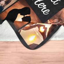 Custom Blanket With Picture Text Customized Blanket Thows Personalized Blanket Customizable Blanket Photo Blankets Customize Valentine's Day Gifts For Mom Dad Couple Girlfriend Boyfriend Wife Husband Home Bathroom Decor Summer Beach Essentials Back To School,Sunny Journey Shower Towels For Beaty Salon, Hotel Sports,Home Essentials, Towel, Skin Care - Multicolor - View 3