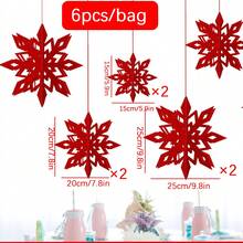 6 Cái/bộ Đồ trang trí bông tuyết treo Giáng sinh Mặt dây treo bông tuyết 3D Bộ trang trí treo bông tuyết Bộ đồ trang trí bông tuyết treo cửa sổ cho bữa tiệc Giáng sinh Kỳ nghỉ đông Đồ trang trí nhà cửa cho bữa tiệc năm mới (mỗi chiếc 2 chiếc với ba kích cỡ) - bông tuyết 3D - Xem 13