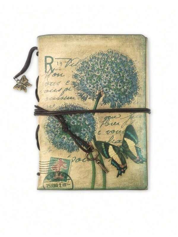 1 Peça Caderno A6 - 180 Páginas em Papel Kraft, Estilo Vintage Requintado, Couro de Alta Qualidade, Bloco de Notas PU - Folhas Soltas Destacáveis - 2 Bolsos - Adequado para Meninas, Meninos, como Presentes, Planejador de Estudos, Notas Diárias, Diário de Viagem - Caderno Multifuncional 7,3 * 5,1 pol / Manuais - Muito Retrô e Especial - Fichário de Folhas Soltas