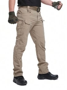 Men's Tactical Military Waterproof Pants, Ix7, Ix9 - Camel - View 3