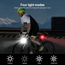 2/4/6/8pcs Bike Light Front & Rear TailLamp Bright Bike Light For Night Riding Bicycle Light High USB Rechargeable Bicycle Headlight Set Bike Headlight For Adult Mountain Bike - 2 pcs - View 2