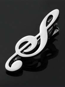 1pc Music Note & Piano Key Stainless Steel Tie Clip Suitable For Men's Tie Dressing - Tie Clip - View 6