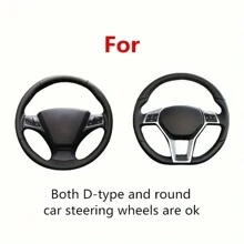 Universal Silicone Car Steering Wheel Cover, Fits 32-40cm/12.6-15.7 Inch Steering Wheel, Elastic Anti-Slip Protective Cover, Car Accessories Decor - one-size - View 5