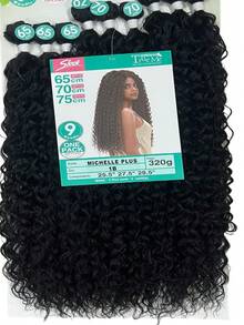 Organic Curly Hair - Michelle Plus True Me - 320g - 1B - 查看 2
