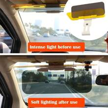 2-In-1 Day & Night Anti-Glare Driving Sun Visor With Buckle Closure - Enhances Road, Reduces Eye Strain, And Improves Visibility - And Easy To Install Car Accessory - Multicolor - View 10
