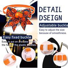 6/10 件万圣节宠物领结南瓜、帽子配饰、节日派对、狗猫通用颜色随机 - 彩色 - 查看 8