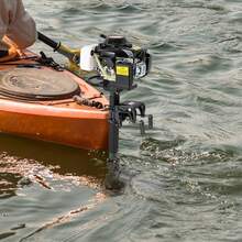 4 Stroke 4.0 JET PUMP 4.0HP Gas Outboard Motor Motor Heavy Duty Boat Engine 4-Stroke 4HP Jet Pump Outboard Motor Gasoline Boat Engine Air Cooling 55cc CDI - Black - View 2