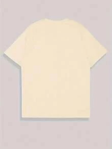 Basic Varsity Florida Top (FRONT) Men's Women's Cotton Shirt Reinforced Stitching Unisex StreetWear - 米色 - 查看 2