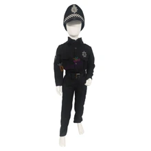 Disfraz Policia + Gorro + Accesorios de Plástico Disfraz Infantil Disfraz Profesiones - Negro - Ver 5