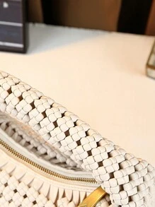 2024 年新款时尚编织手提包、时尚女士手拿包、精致女士晚装包