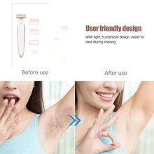 Underarm Razor Facial Shaver Private Area Woman Trimmer Shaver Leg Hair Trimmer Electric Women Epilator Safety Shaving Razor - White - View 7