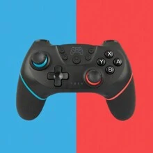 Byson Switch 控制器、Switch Pro 控制器无线兼容 Switch/Switch OLED/Switch Lite、带操纵杆的 Switch 游戏手柄、支持唤醒、Turbo、运动控制、双振动
