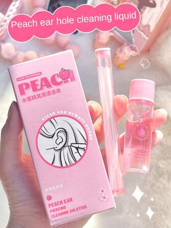 קופסה אחת של תמיסת ניקוי אוזניים בניחוח אפרסק וניקוי/מניעת סתימה/הסרת לכלוך, סט חוטי מגבונים, סלון בית חדר שינה חדר אמבטיה עיצוב הבית, ציוד טיולים, חתונה, מסיבה, יום הולדת, מתנות לגברים אמא אבא חברים, שנה חדשה, אביזרים, מתנה מצחיקה, בית ספר, חזרה לבית הספר, טיולים, מוצרי נסיעות חיוניים, מוצרי בית חיוניים, מנקה אוזניים