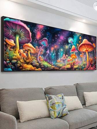 5D DIY Diamond Painting Kit, Extra Large Full Square Round Diamond Craft Art Set For Adults, Best Home Wall Decor, Ideal Stress Relief Gift For Christmas And Halloween