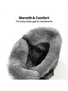 Boys & Girls Snow Boots Ankle Boots Winter Waterproof Winter Side Zipper Hook And Look For Toddler/Little Kid/Big Kid  For Ski And Outdoor Play ,Thick & Warm - 彩色 - 查看 7