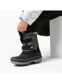 Boys & Girls Snow Boots Ankle Boots Winter Waterproof Winter Side Zipper Hook And Look For Toddler/Little Kid/Big Kid  For Ski And Outdoor Play ,Thick & Warm - 彩色 - 查看 8