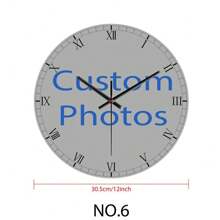 1 pieza Reloj de pared personalizado, personaliza tu foto en el reloj, regalo para tu familia, amigos, mascotas, amantes. Ornamental, exquisito, elegante, de alta calidad, moderno, colorido, diseño sencillo. Regalos personalizados únicos e ideales para él, ella, novio, novia, papá, mamá, familia, amigos para aniversarios, San Valentín, Día de la Madre, Día del Niño, cumpleaños, Día del Padre, graduación, bodas, inauguración de la casa, para el hogar, oficina, sala de estar, dormitorio, comedor, sala de té