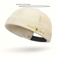 1 pieza Gorra melón sin ala de poliéster (fibra de poliéster) nueva, adecuada para todas las estaciones