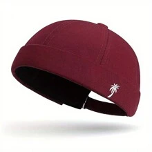 1 pieza Gorra melón sin ala de poliéster (fibra de poliéster) nueva, adecuada para todas las estaciones