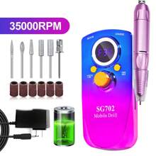 Electric Nail Drill Machine, Electric Nail Drill Machine, 35000RPM Professional Efile Nail Drill Kit, Electric Nail File For Acrylic Nails Gel Nails, Toenail Grinder Manicure Pedic - View 1