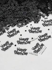 15g Black Party Confetti For Birthday Decoration,Christmas