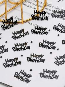 15g Black Party Confetti For Birthday Decoration,Christmas