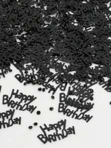 15g Black Party Confetti For Birthday Decoration,Christmas