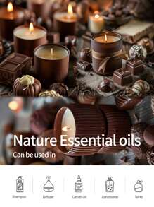 EMBRACEX. 10ml Chocolate Essential Oil, Cocoa Aroma Oil, Sweet Fragrance Oil, Chocolate Car Diffuser, Suitable For Humidifier, Aromatherapy Diffuser, Candle Making, Aromatherapy Oil, Humidifier, Flameless Fragrance Gift For Women, Mothers, Girlfriends, Reed Diffuser Oil - Chocolate - View 3