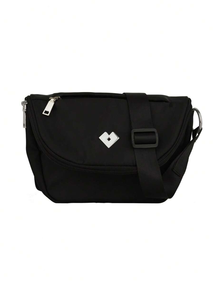 Bolsa Crossbody Mujer Moderna LuckyLy, Bolsa Ligera con Múltiples Compartimentos y Repelente al Agua, Bolsa Bandolera Versátil y de Viaje ideal como Regalos para Mujer y Mamá – Modelo Nila - Negro - Ver 1
