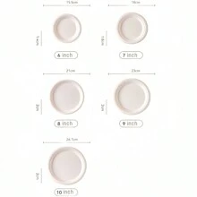 一次性碗和餐具套装 - 可堆肥的甘蔗渣盘子和纸质材料，适用于汤、辣椒、沙拉、甜点、小吃 - 非常适合野餐和派对 - 彩色 - 查看 2