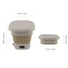 Mini máquina de lavar roupa 11L E 9L dobrável portátil moderna máquina de lavar automática roupa interior de viagem - Aleatório - Visão 4