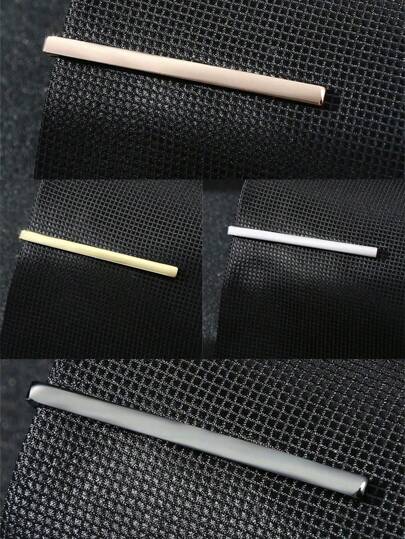 1pc Tie Clip Classic Slim Design Non-Damaging Tie Clip, Versatile Accessory Suitable For Men's Daily Wear
