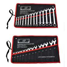 2件套花键槽型可逆扳手套装,汽车维修五金工具,男士工具 - 8-24mm精品亮光-兩用扳手套裝 - 查看 3