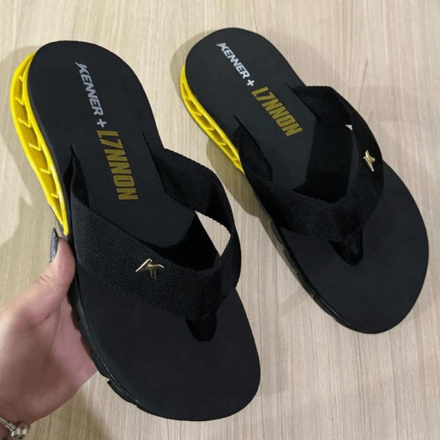 Kenner Rakka Full Force L7 Flip Flop Sandal Original Launch For Men And Women - 黃色 - 查看 1