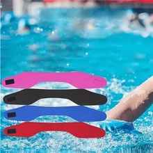 1 件可调节防水游泳头带，适用于水上运动游泳和潜水的护耳头带，海滩必需品，海滩配件，泳池浮圈