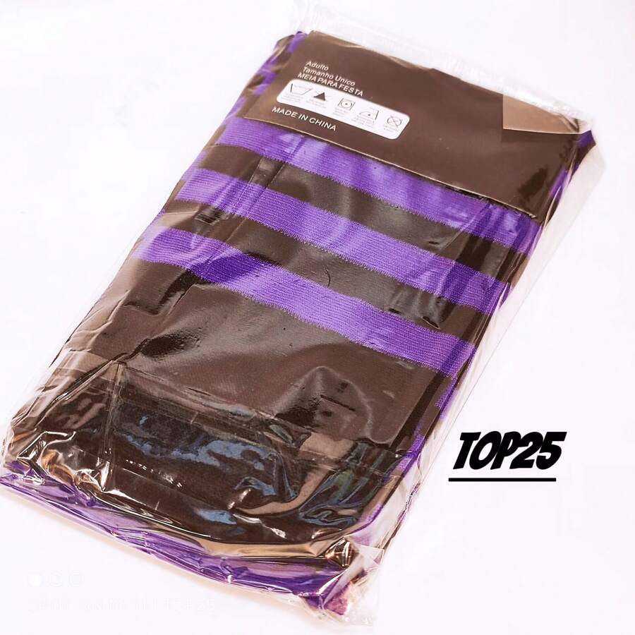 Women Over The Knee Socks - Purple - View 1
