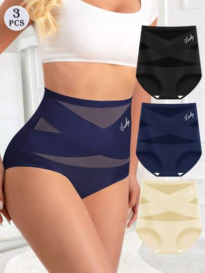 3-Pack Women's High Waist Body Shaping Briefs
