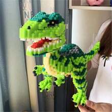 3000 piezas/set Estilo chino Qilin súper grande, bloques de construcción de dinosaurios, rompecabezas 3D de partículas pequeñas, juego de bloques de montaje con tema animal para decoración interior, adecuado para regalo de cumpleaños/Año Nuevo/regreso a la escuela/adorno de alta dificultad, decoración perfecta del hogar - Multicolor - Ver 9