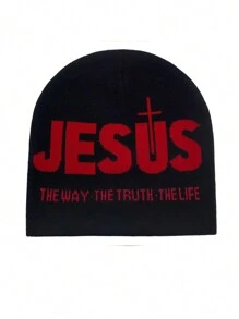 女士针织帽 男士针织帽 男女通用针织潮流无檐帽 户外活动 Y2k 嘻哈哥特骑行四季字母波西米亚派对休闲可爱街头亚克力提花 Y2K 时尚针织帽四季 - A - 查看 3