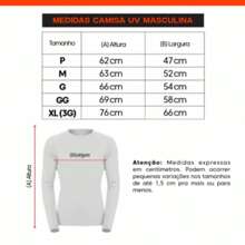 Kit 3 Men's Shirts Thermal UV Protection Second Skin Sports Fabric Long Sleeve Shirt - Teal Blue - View 4