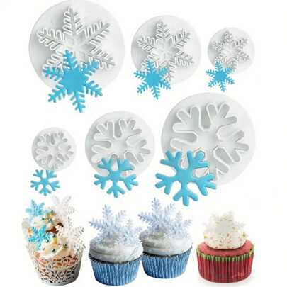 3 件/6 件雪花饼干模具装饰、翻糖和压花工具、圣诞饼干切割、雪花柱塞蛋糕切割器、厨房用品、厨房配件、烘焙用品、万圣节、圣诞派对礼物、圣诞节、圣诞装饰、圣诞装饰品、圣诞礼物、圣诞节、圣诞装饰、圣诞睡衣、圣诞礼物、圣诞装饰