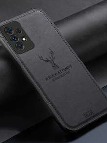 Premium Textured Deer Head Phone Case Compatible With Apple, Redmi Note, OnePlus, OPPO Phones - Light Grey - View 10