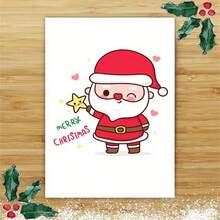 1 张，圣诞贺卡，圣诞快乐贺卡，圣诞问候卡，有趣的圣诞贺卡，圣诞老人，送给朋友、家人、他、她 - 彩色 - 查看 5